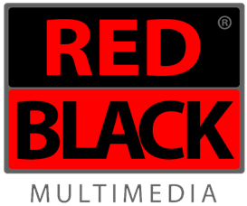 Logo Red Black Multimedia