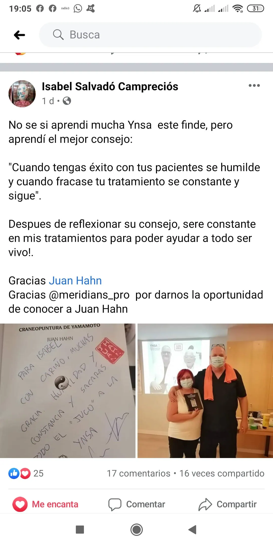 Testimonio de Isabel Salvadó Campreciós