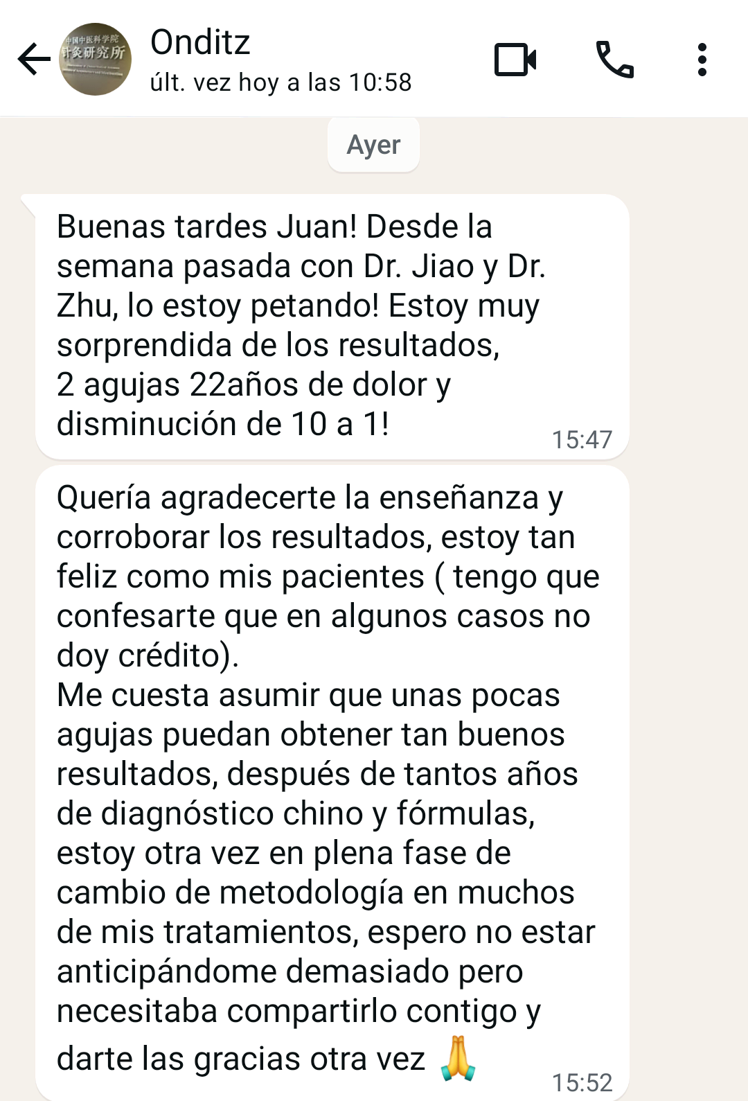 Testimonio de Onditz