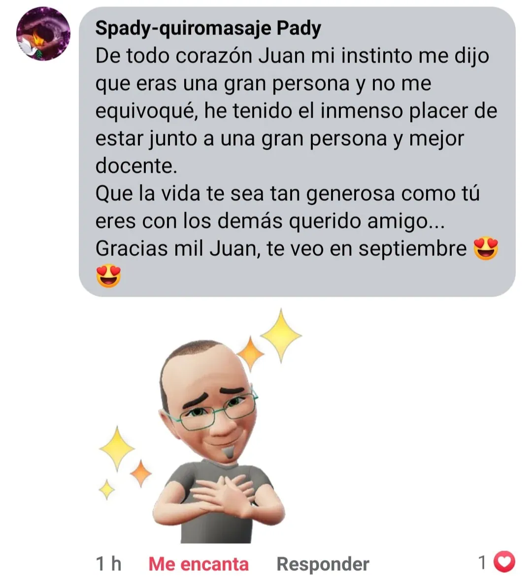 Testimonio de Spady