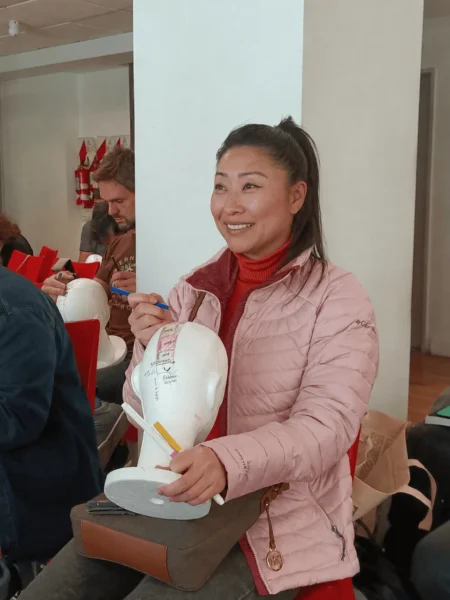 Alumna coreana en mi curso de Craneopuntura Neurofuncional en Buenos Aires. Argentina